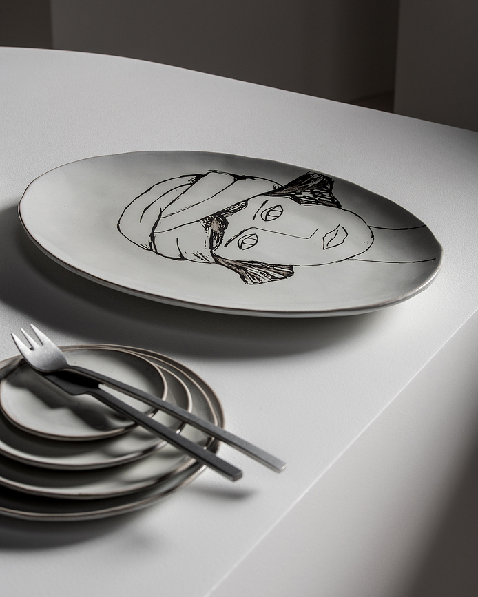 La Mère Assiette à apéritif 14,5 cm, rouge