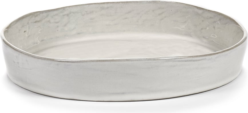 La Mère diepe borden 23 cm, gebroken wit, 2 st.