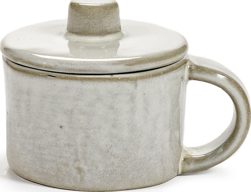 La Mère Κούπες για καφέ ristretto με καπάκια, 60 ml, σπασμένο λευκό, 2 τμχ