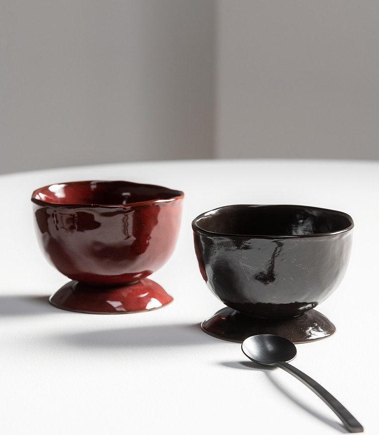 La Mère ΜΠΟΛ με βάση, 9,5 εκ., κόκκινο