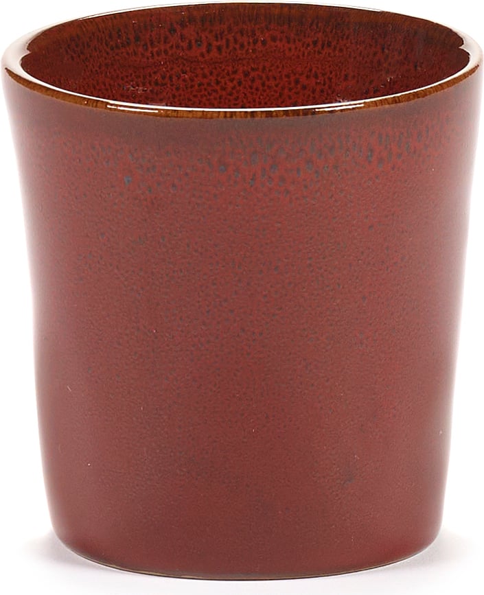 La Mère Šalice za kavu bez ručke 130 ml crvene 2 kom.