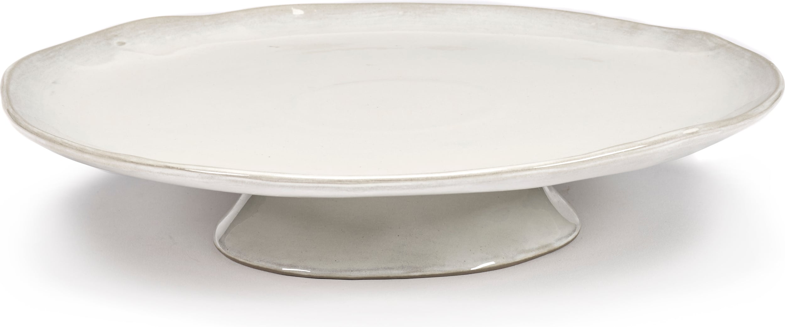 Etageren und Kuchenteller La Mère Servierplatte 30, 5 Cm, Gebrochenes Weiß