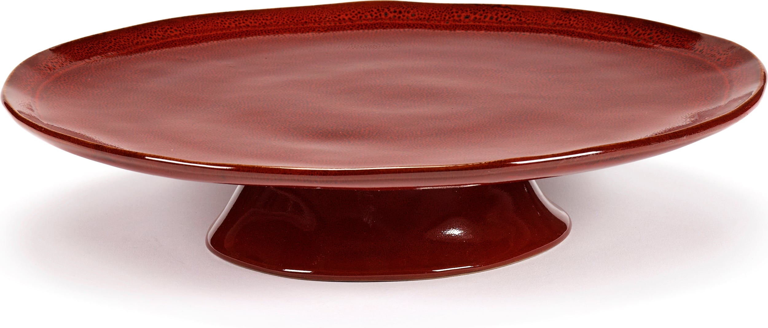 Etageren und Kuchenteller La Mère Servierplatte 30, 5 Cm, Rot