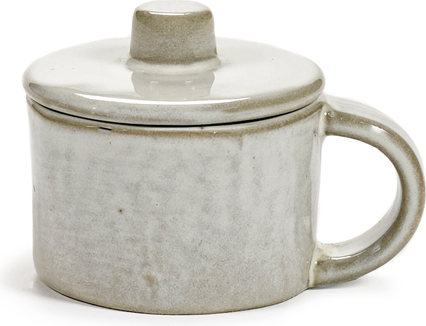 La Mère Skodelica za ristretto s pokrovom, 60 ml, umazana bela