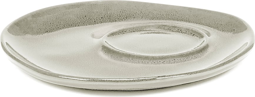 La Mère Soucoupes pour tasses à café 14,5 cm, blanc cassé, lot de 2