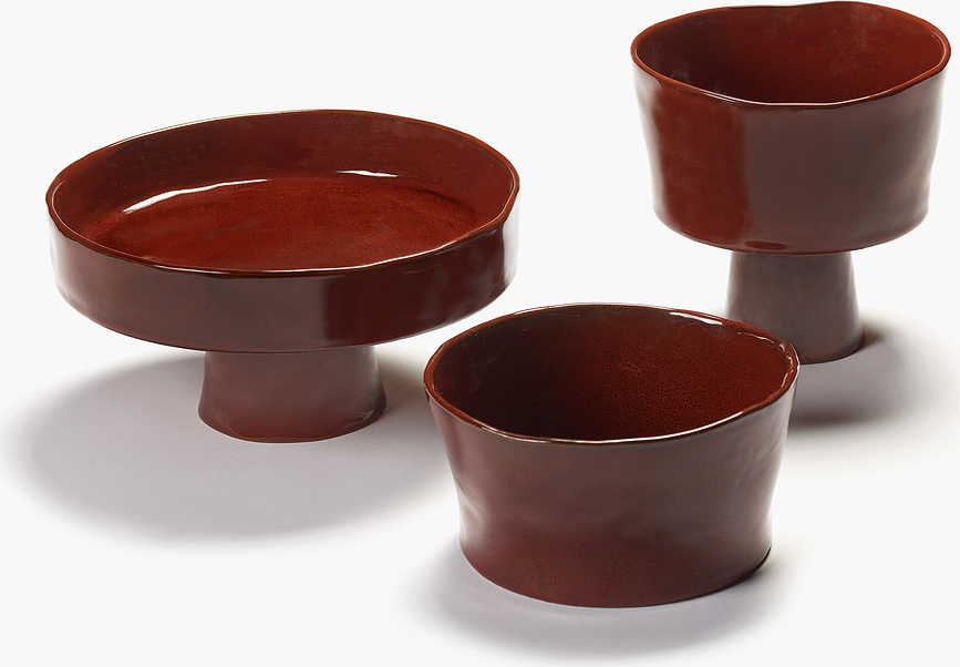 La Mère Straight Skleda visoka, 18 cm, rdeča