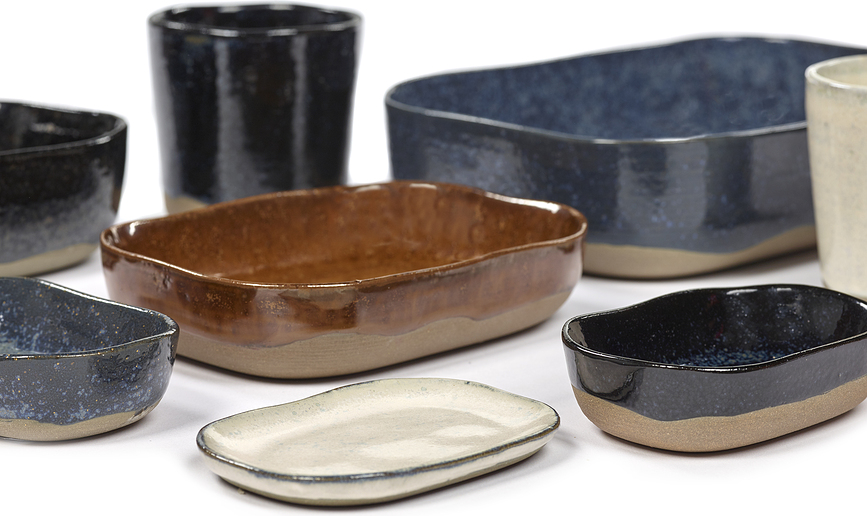 La Nouvelle Globoki Krožnik, 9,8 cm, umazano bel