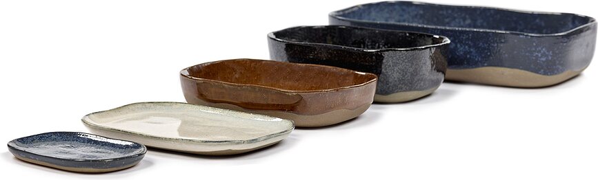 La Nouvelle Πιάτα Σνακ, 10 cm, καφέ, 8 τμχ