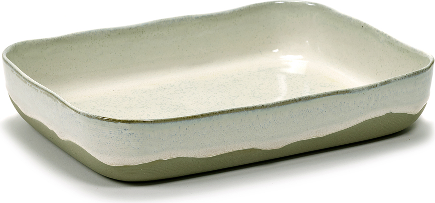 La Nouvelle Plats à Gratin 30 cm, blanc cassé, Lot de 2