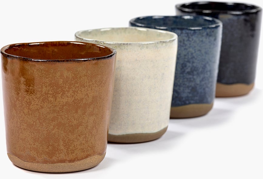 La Nouvelle Tasses 150 ml, blanc cassé, Lot de 8