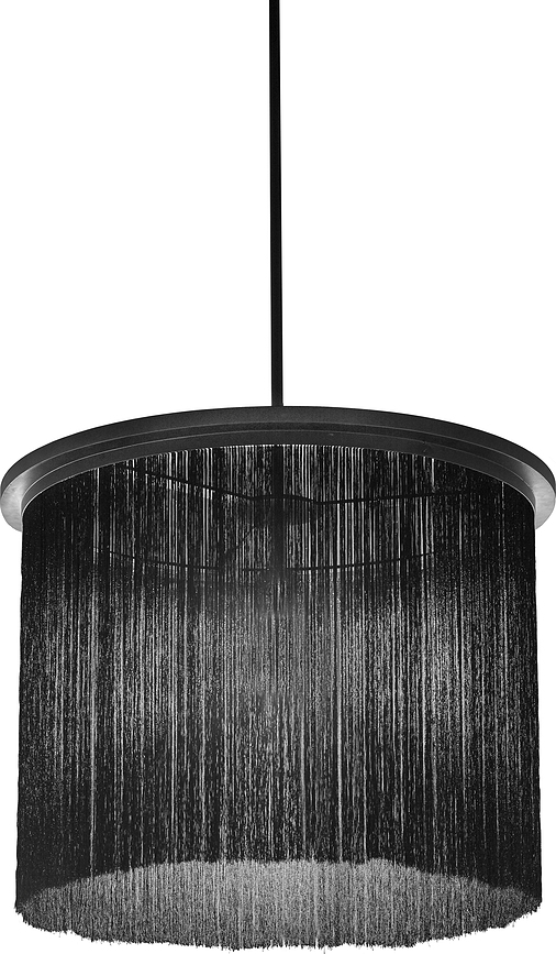 Lampada a sospensione Wong 65 cm, nera