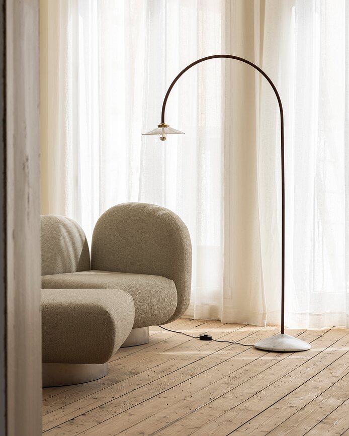 Lampadaire Marble No2 172 cm, bordeaux