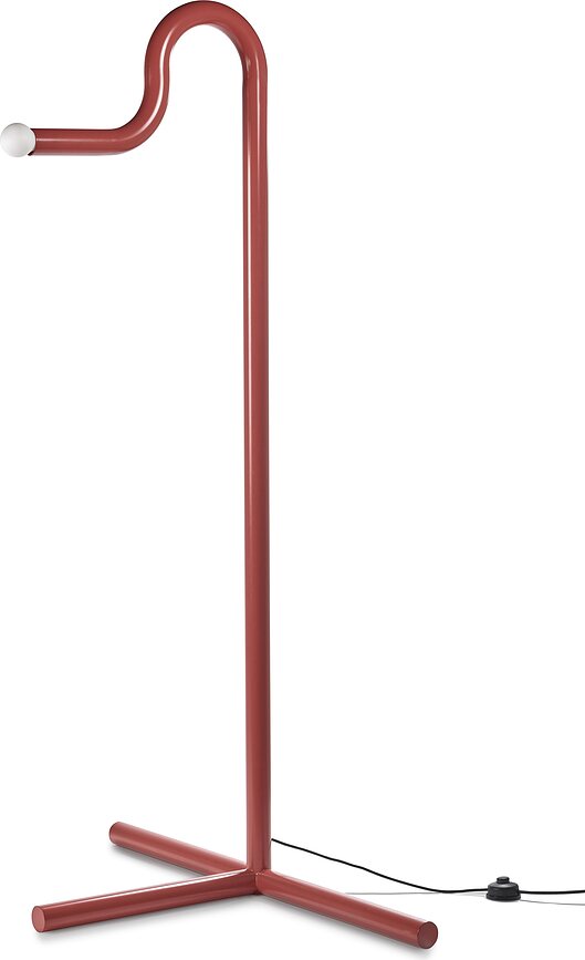 Lampadaire Metro, rouge
