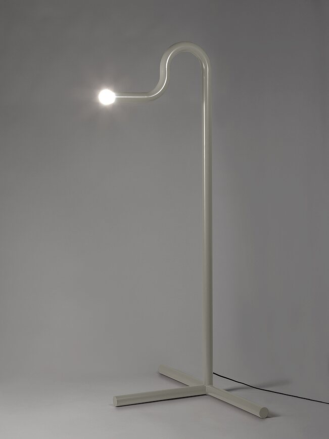 Lampadaire Metro, rouge