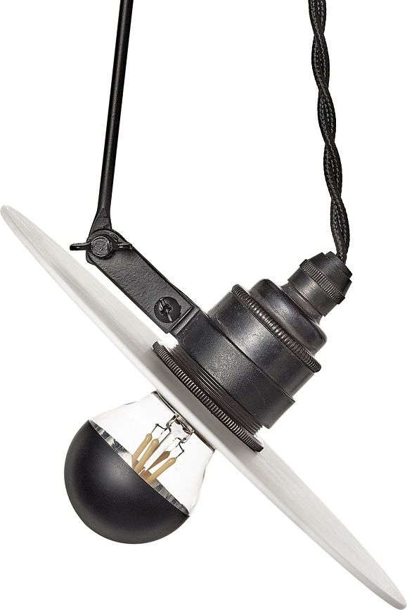 Lámpara Colgante Luna, 65 cm, negra y blanca