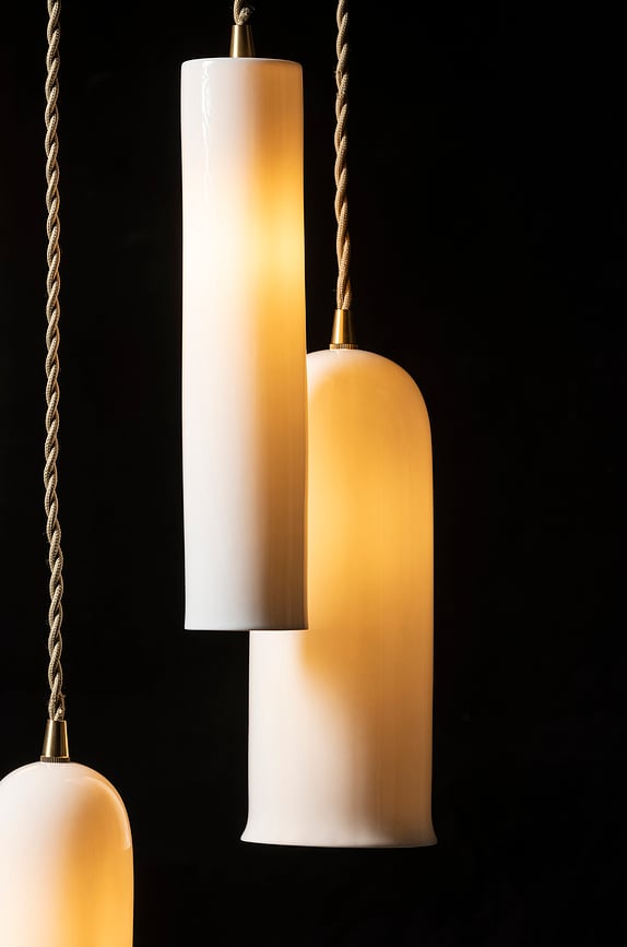 Lámpara Colgante Olympia, nº 4, blanca