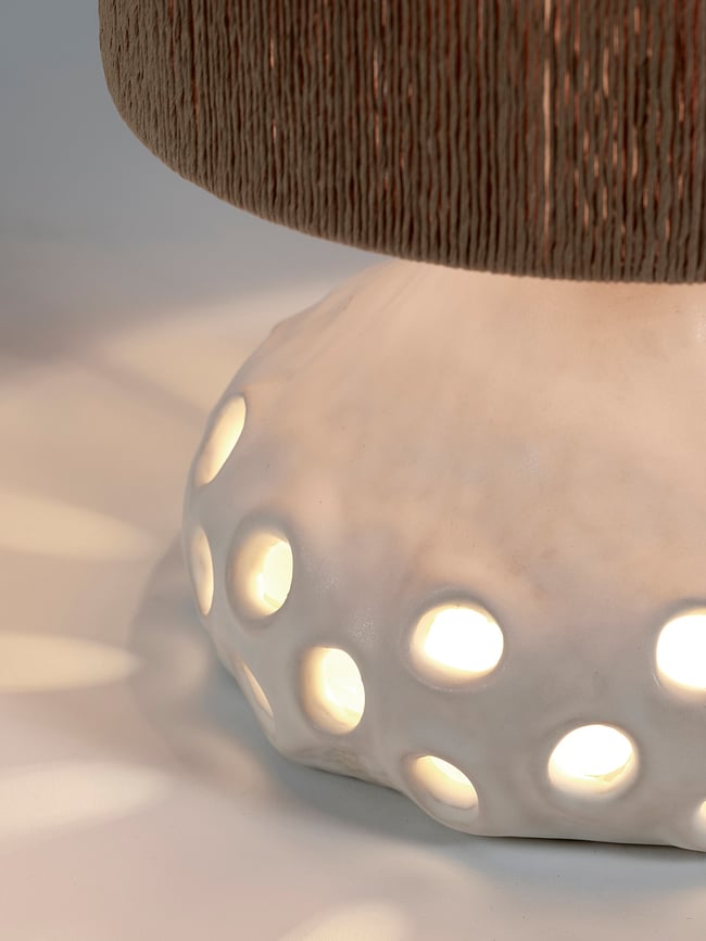 Lámpara de Mesa Oya 01, 42 cm, beige