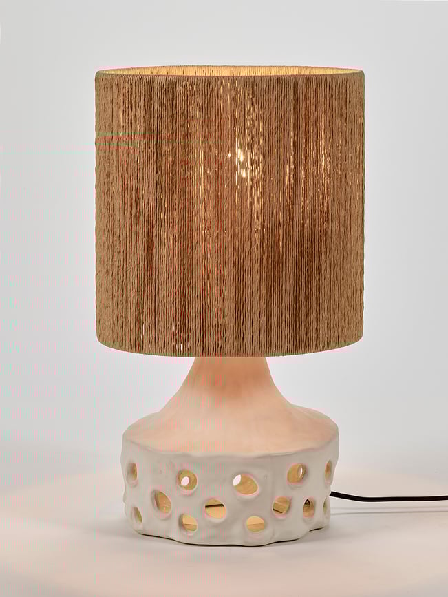 Lámpara de Mesa Oya 02, 42 cm, beige