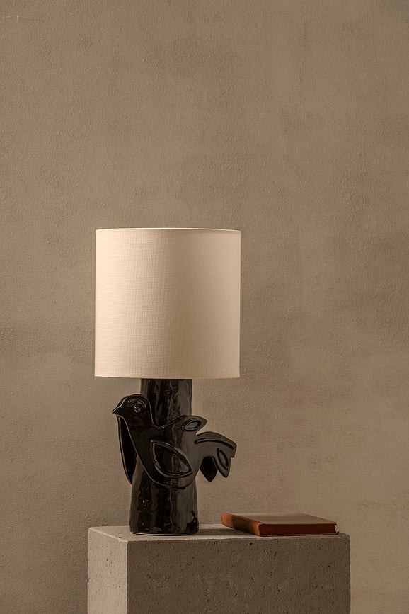 Lámpara de Mesa Paloma, blanca