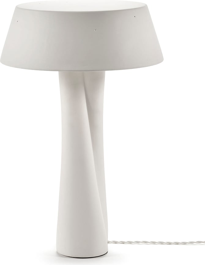 Lámpara de mesa Paulina, 33 cm, beige