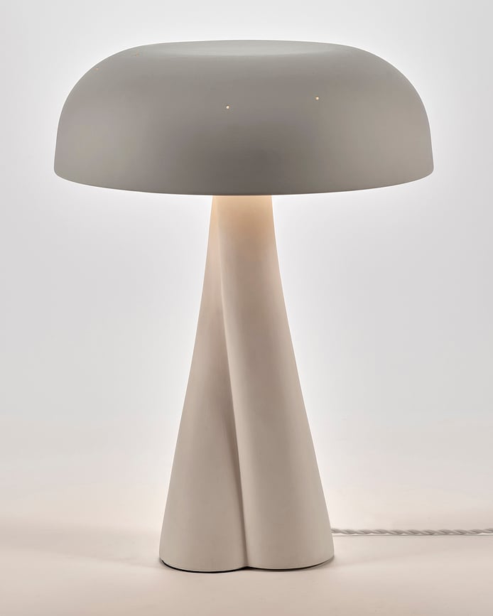 Lámpara de Mesa Paulina, 37,5 cm, beige