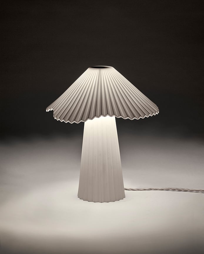 Lámpara de Mesa Uala, 34 cm, negra