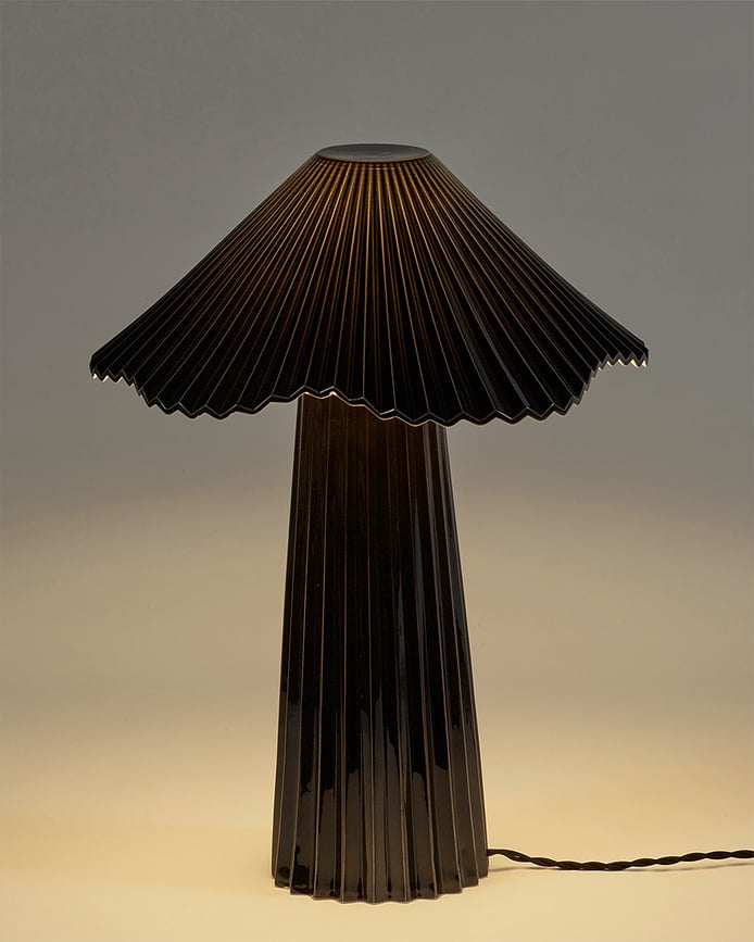 Lámpara de Mesa Uala, 48 cm, negra