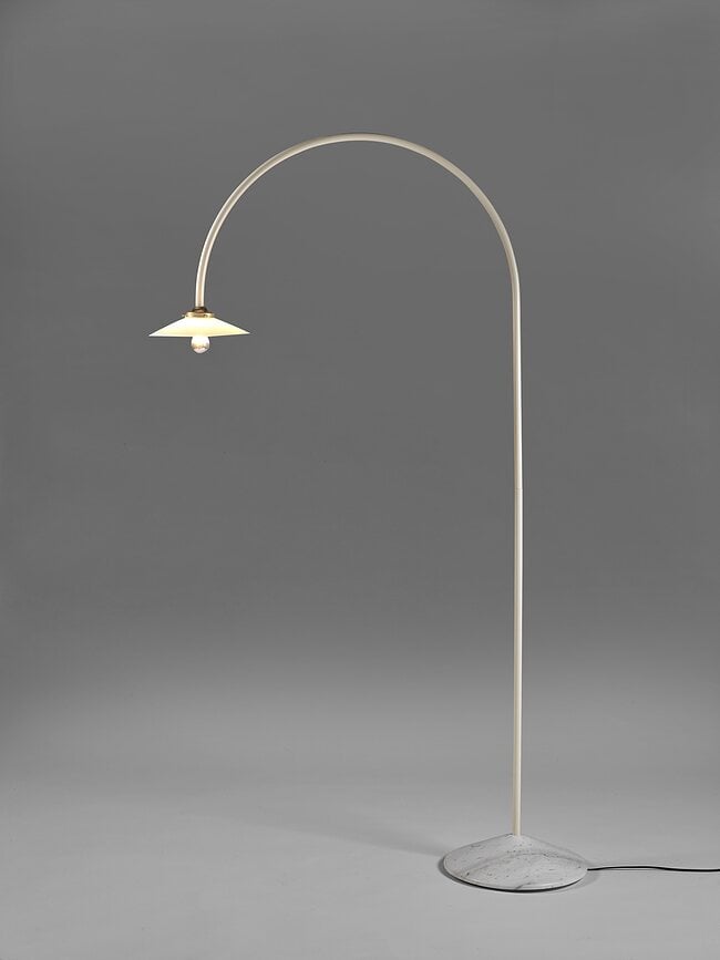 Lámpara de pie Marble No2 172 cm, negra