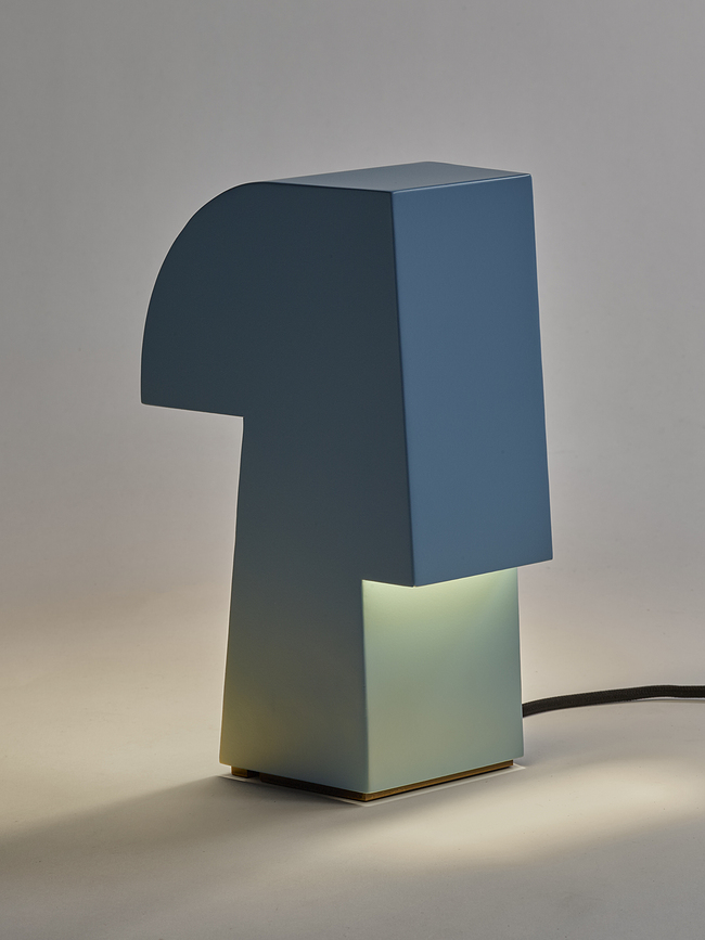 Lampe de table Nizou, bleue