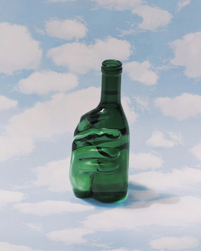 Les Objets Mouleversants Karafa, 950 ml, zelena