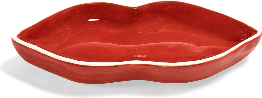 Les Objets Mouleversants Krožnik za serviranje, 16 cm, rdeč