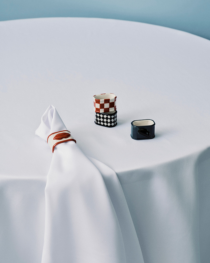 Les Objets Mouleversants Prstenovi za salvete 4 kom.