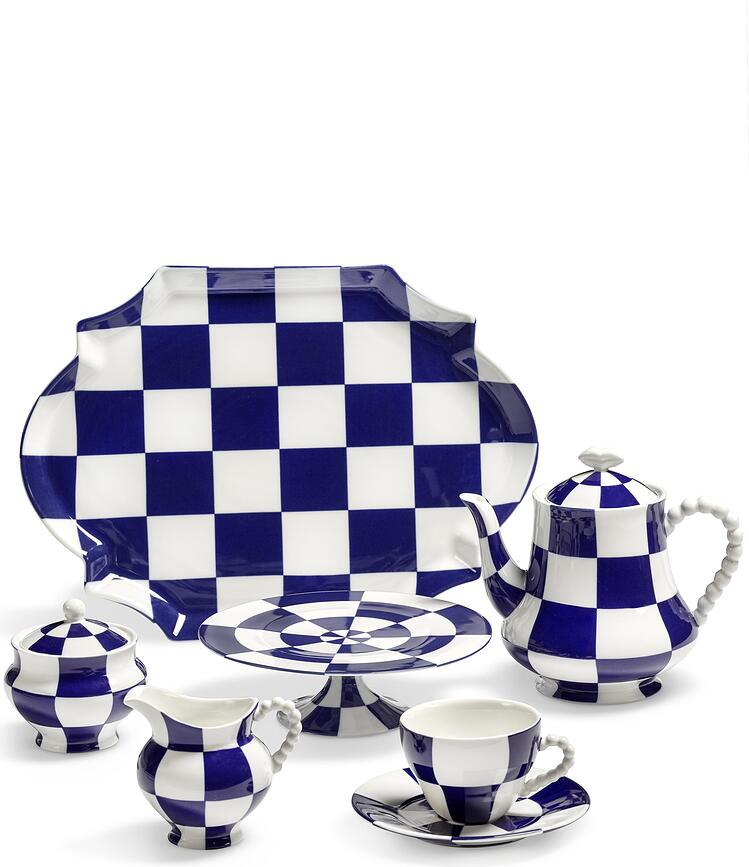 Les Objets Mouleversants serveerbord blauw