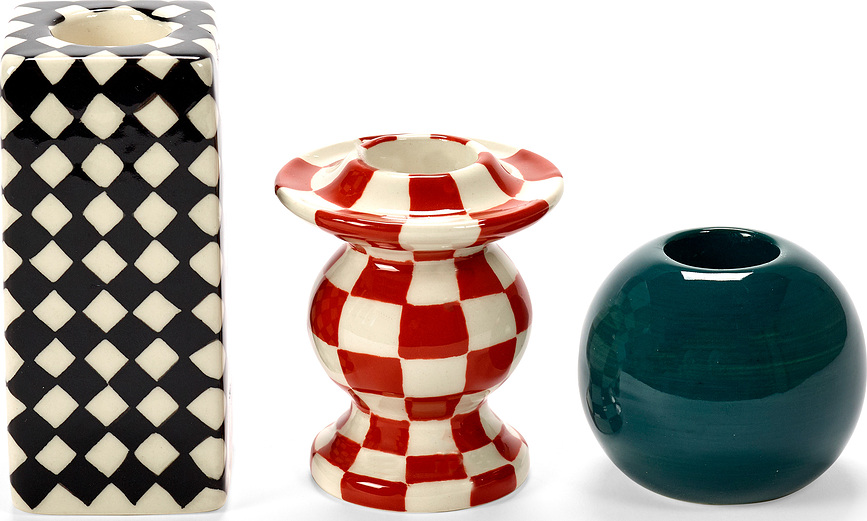 Les Objets Mouleversants Svijećnjaci za klasične svijeće 3 kom.