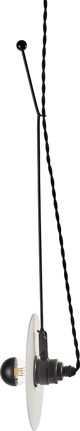 Luna Suspension 65 cm, noire et blanche