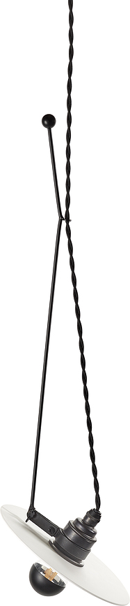 Luna Suspension 65 cm, noire et blanche