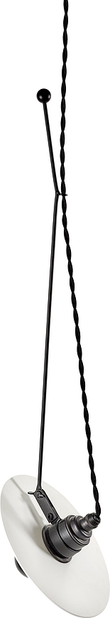 Luna Viseča svetilka, 65 cm, črno-bela