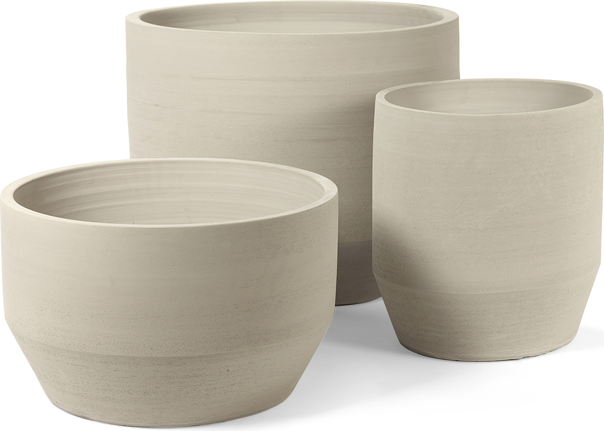 Macetero Construct, 43 cm, negro