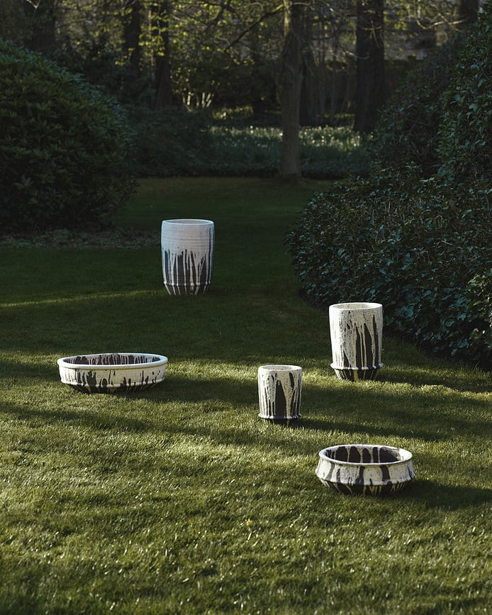 Maceta Dune, 31 cm, marrón oscuro