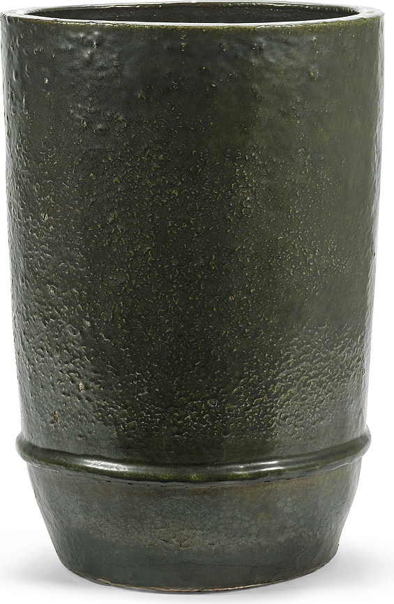 Maceta Dune, 38 cm, verde oscuro