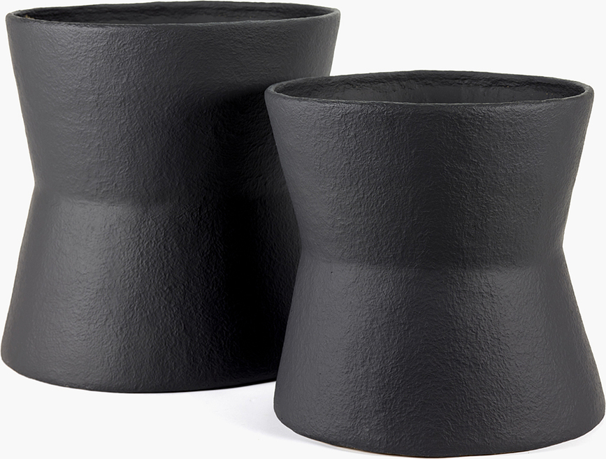 Macetero Construct, 60 cm, negro