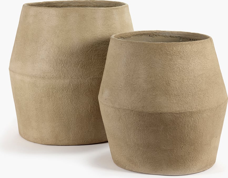 Macetero Construct, 50 cm, marrón