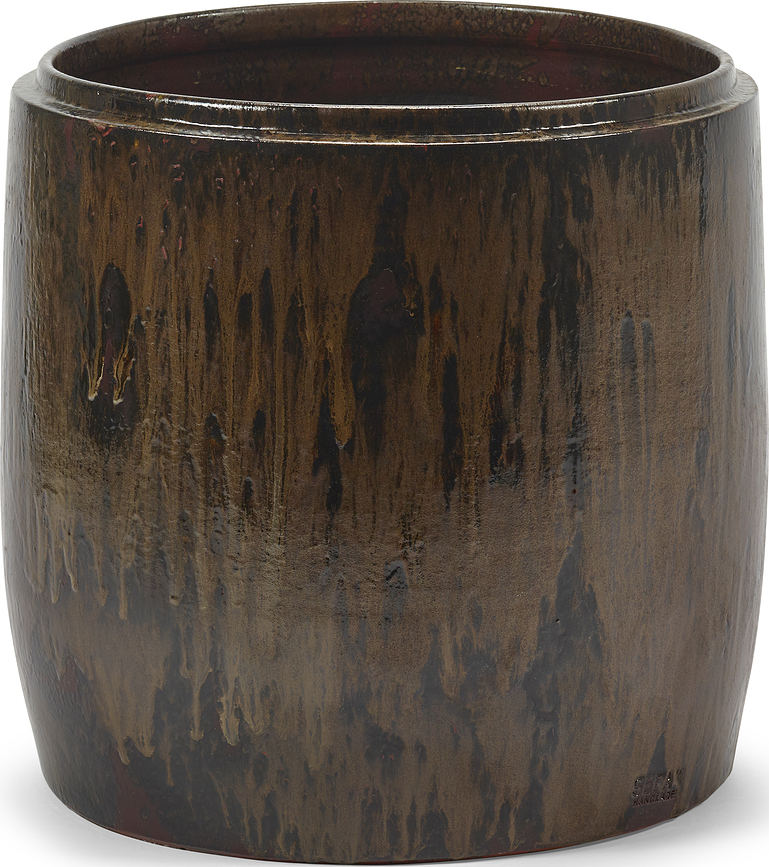 Macetero decorativo Mystique, marrón oscuro