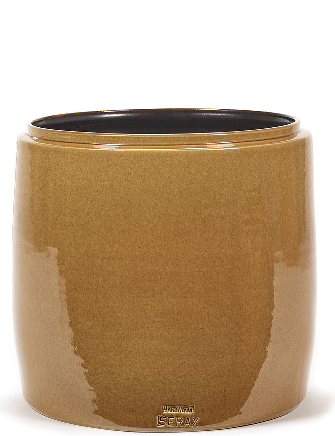 Macetero Glazed Shades, 30 cm, color miel