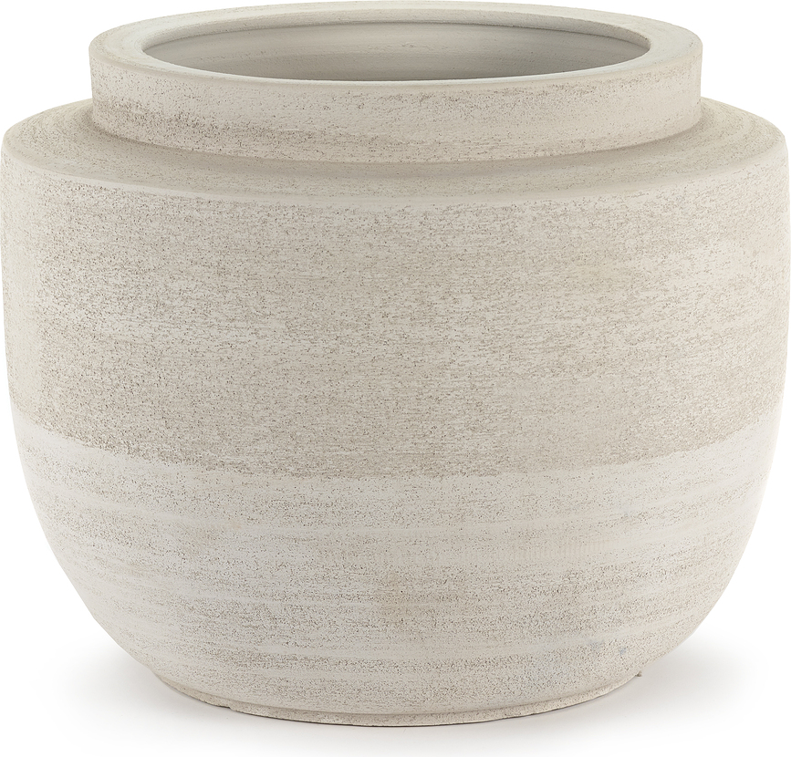 Macetero redondeado Volumes, 36 cm