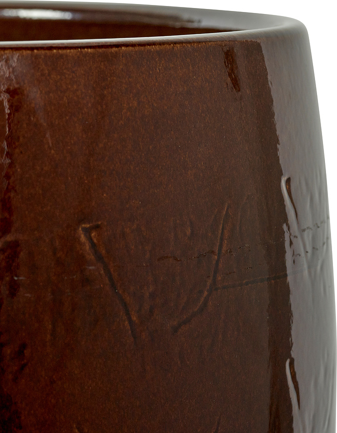 Maceta alta Vaso, 22 cm, marrón
