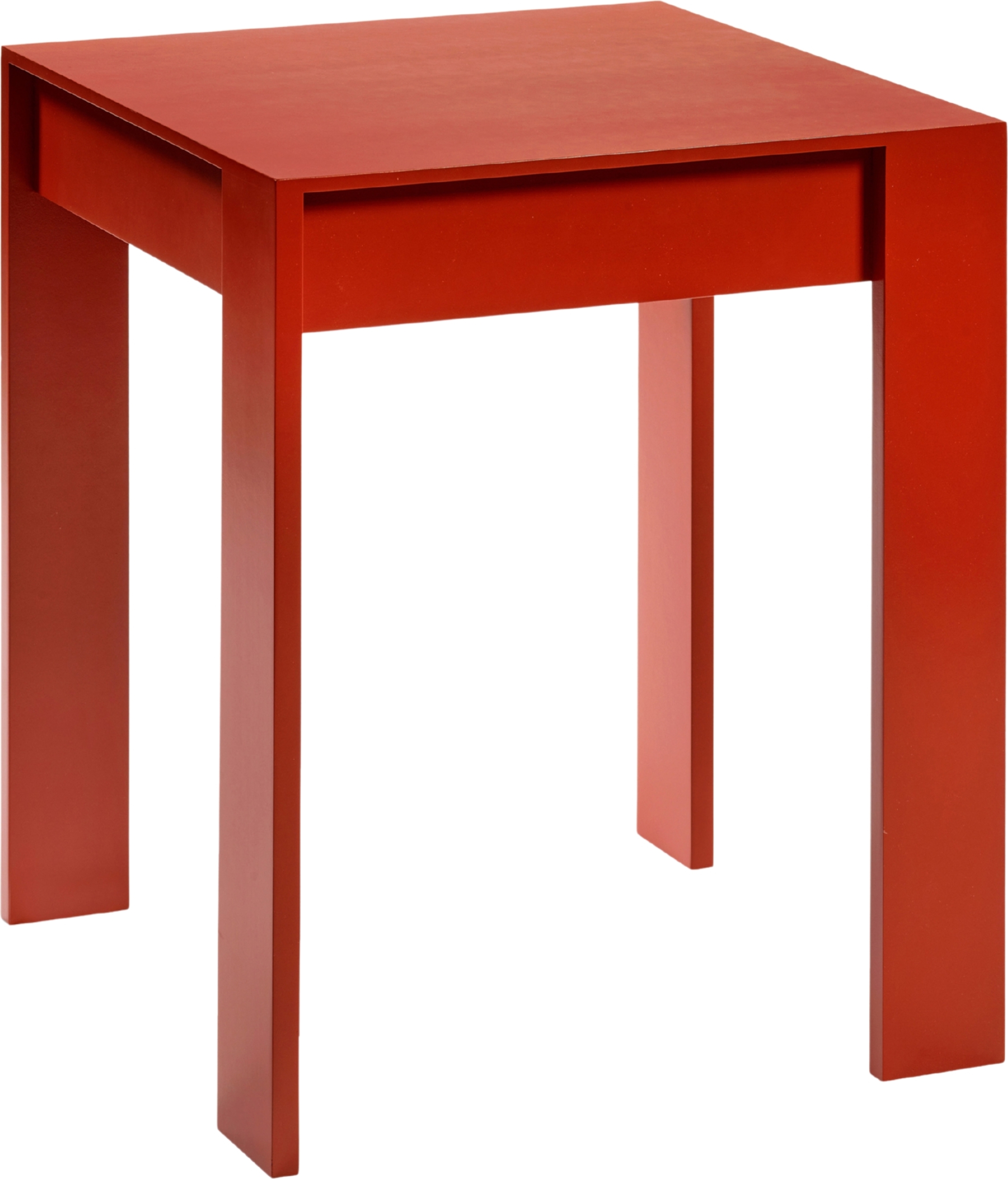 Malé Beistelltisch 56 x 56 cm, rot, Buchenholz