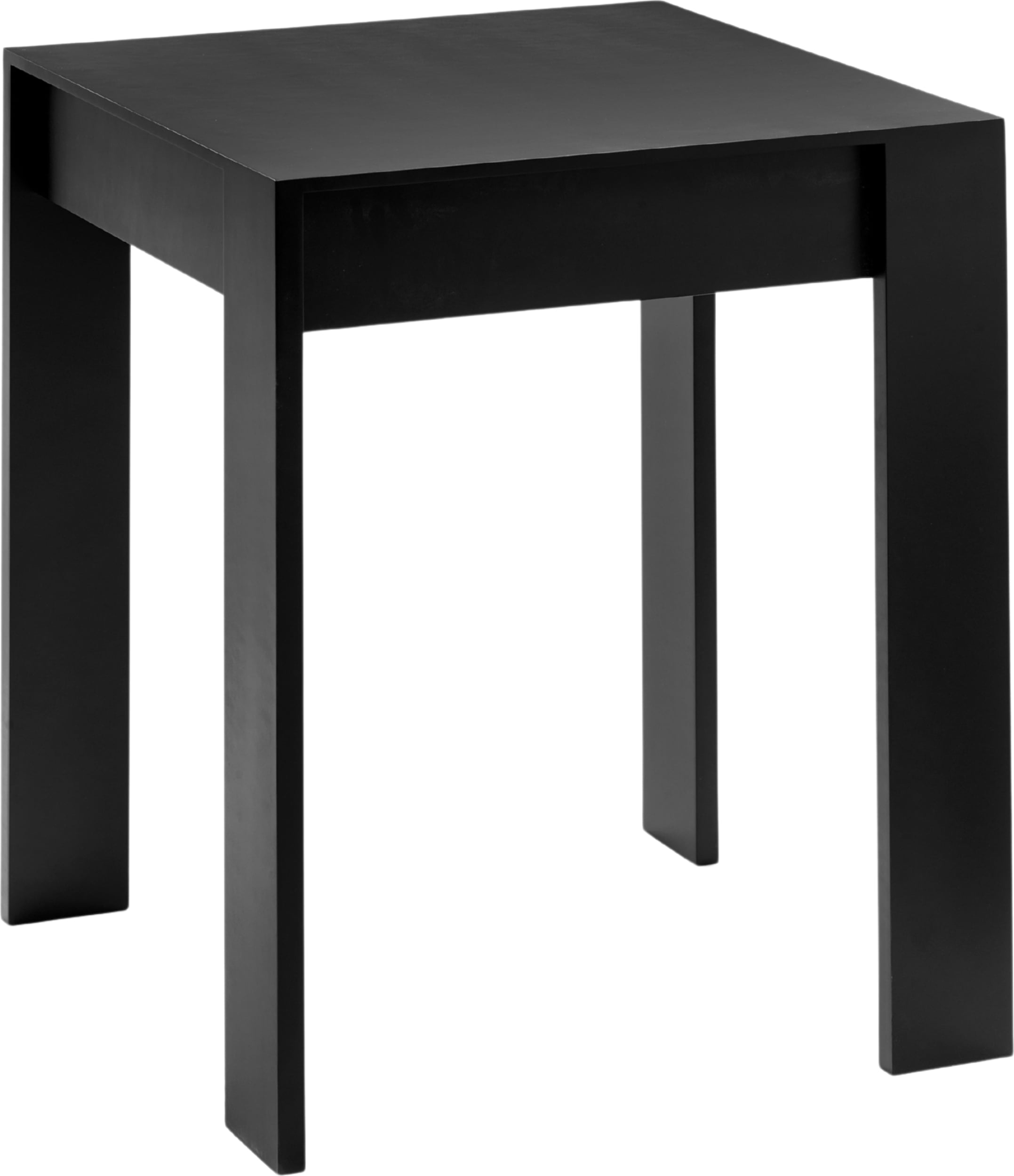 Malé Beistelltisch 56 x 56 cm, schwarz, Buchenholz