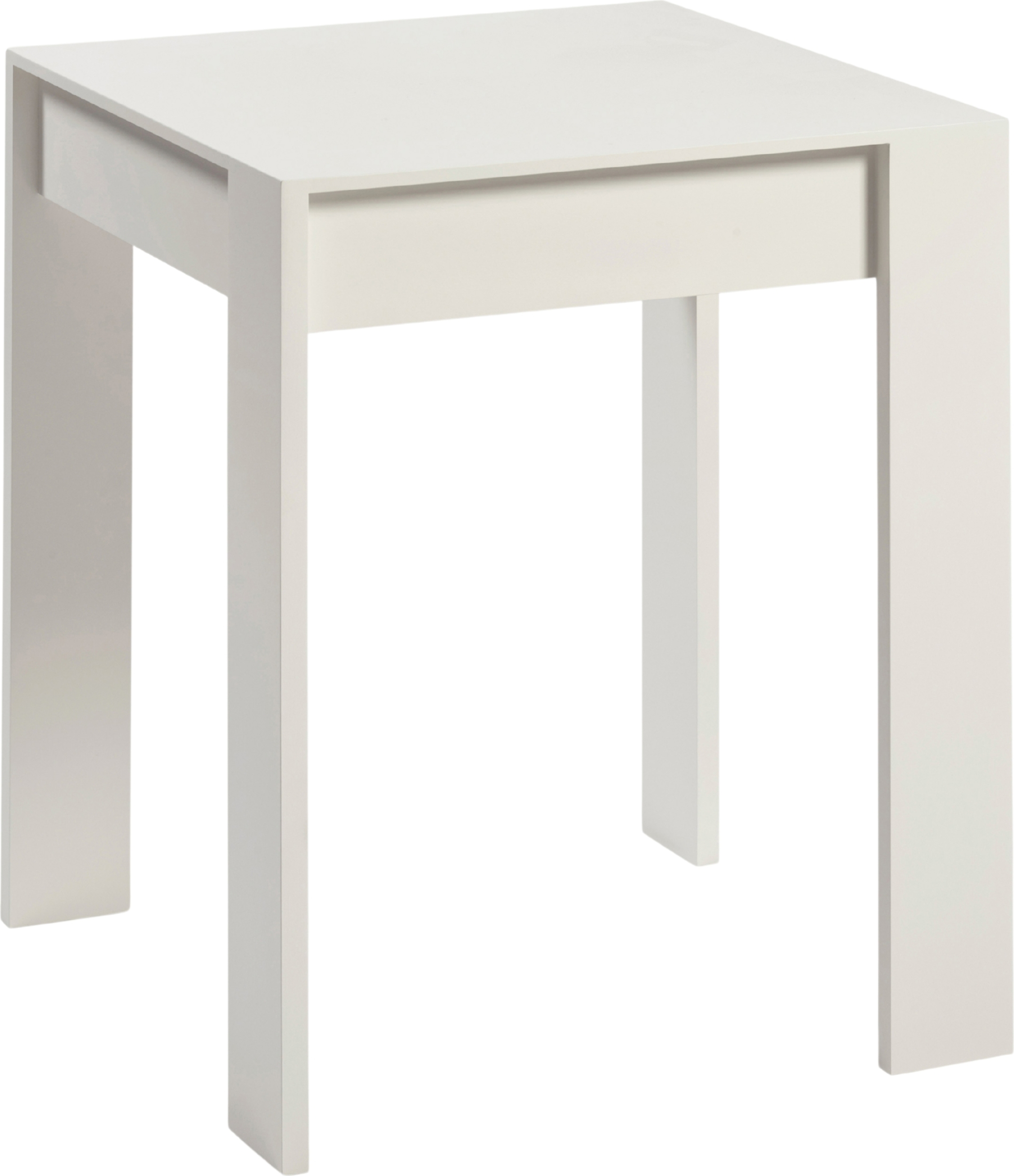 Malé Beistelltisch 56 x 56 cm, weiß, Buchenholz