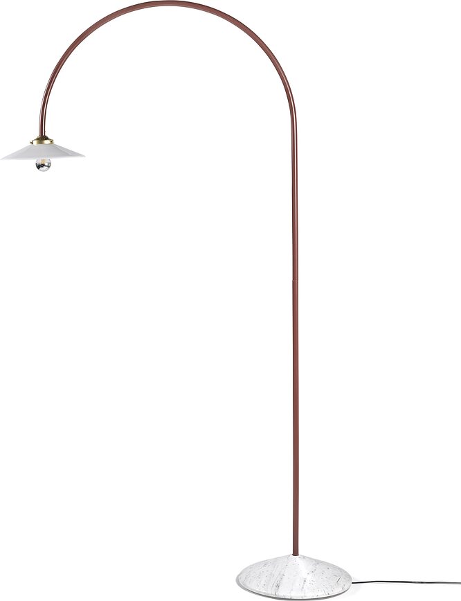 Marble No2 golvlampa 172 cm, vinröd